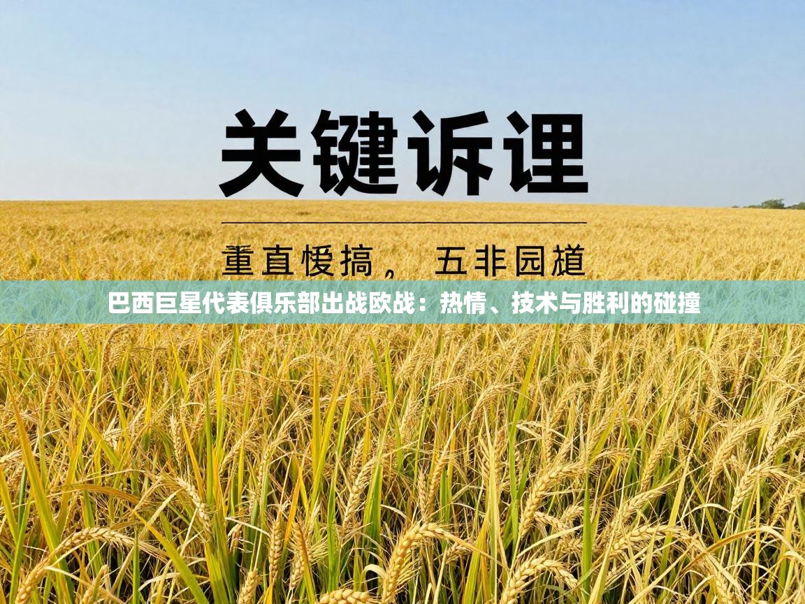 巴西巨星代表俱乐部出战欧战：热情、技术与胜利的碰撞  第1张